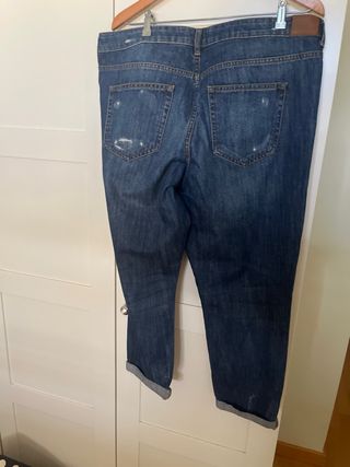Vaqueros Violeta XL rotos