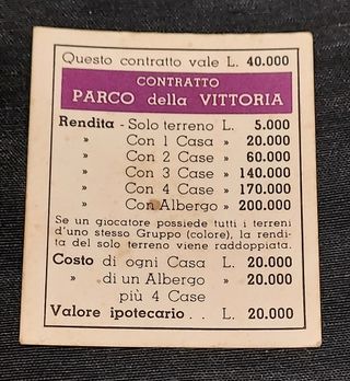 Monopoli Parco Vittoria: Ricambi