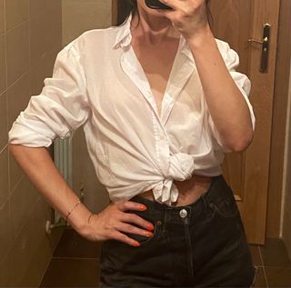 Camisa blanca Zara - Talla S