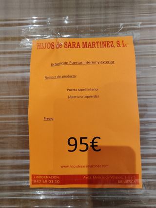 2 Puertas Sapeli Interior
