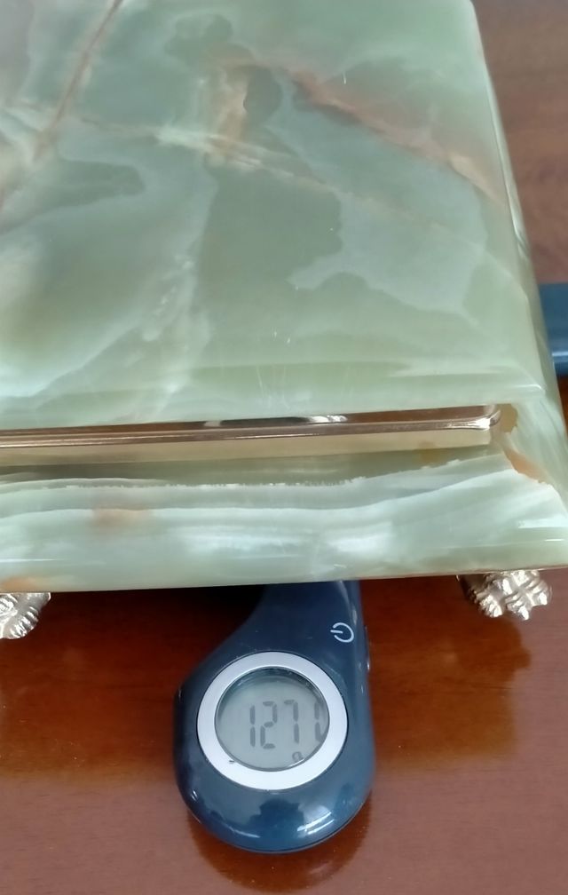 Cofanetto portagioie in onice anni '70