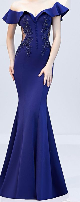 Vestido Fiesta Azul - Talla S
