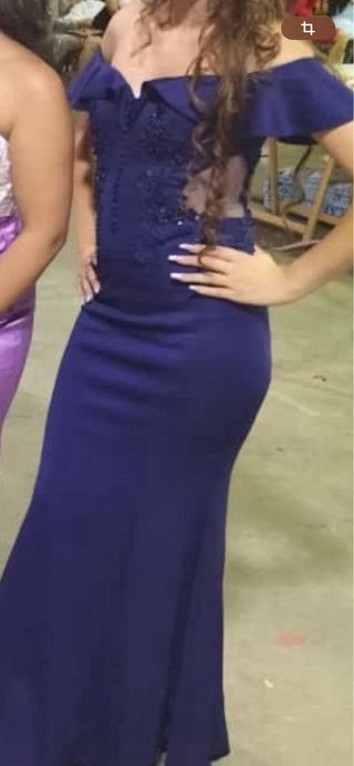 Vestido Fiesta Azul - Talla S
