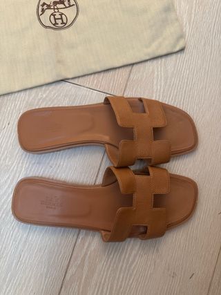 Sandali Hermes Oran - Marrone