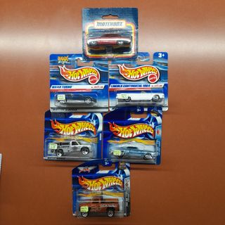 6 auto Hot Wheels e Matchbox