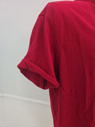 Camicia rossa Zara collo alla coreana