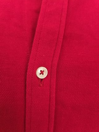 Camicia rossa Zara collo alla coreana