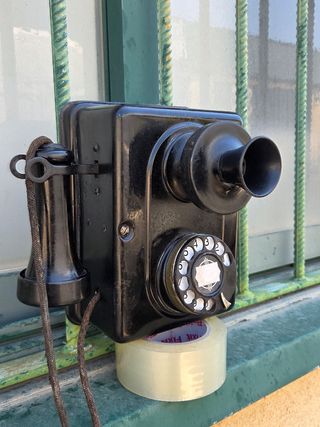 Antiguo Teléfono americano de 2 piezas años 20