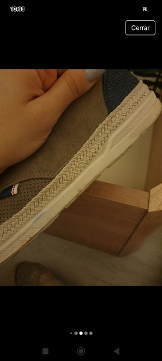 Zapatillas Lois beige/verdes