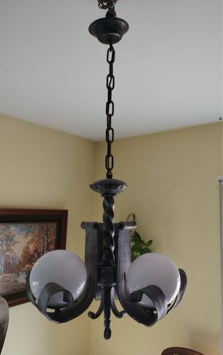 Lámpara de forja 3 luces
