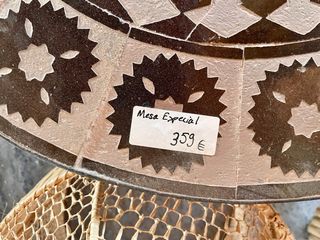 Mesa mosaico cerámica y hierro