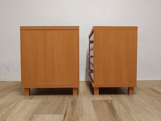 Mesitas noche madera - 2 uds