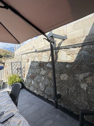 Ombrellone da giardino 3x3m beige