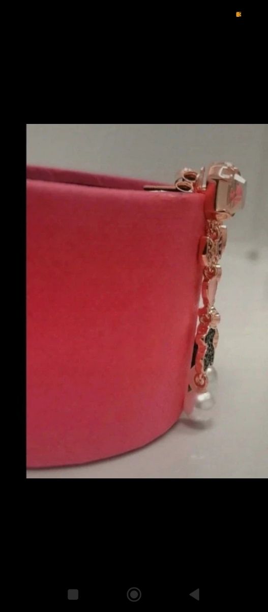 Pendientes Tous dorados y rosa