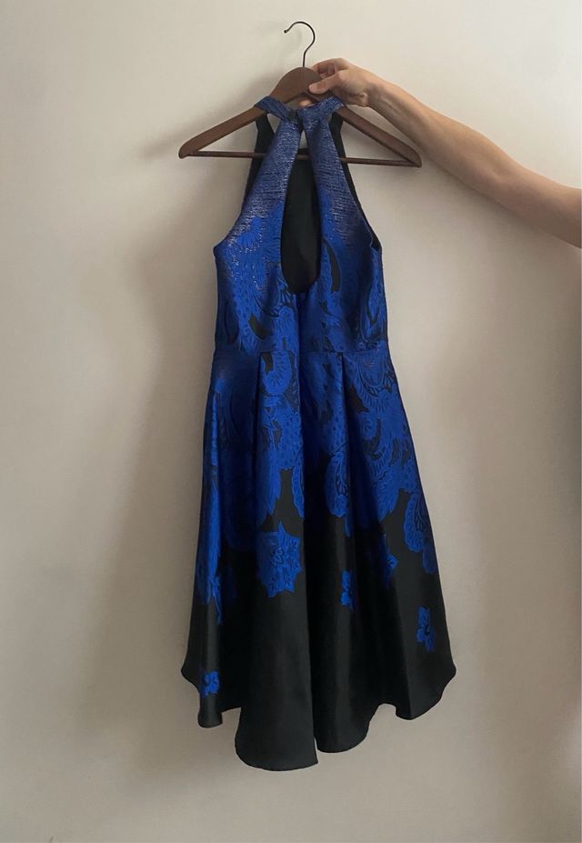 Vestido azul marino ocasión especial