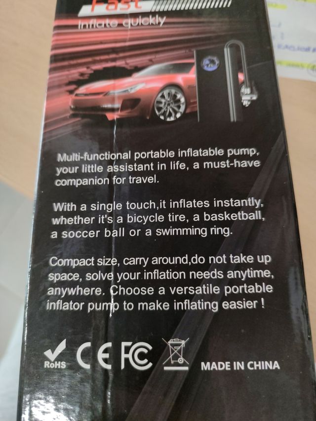 Compresor aire portátil USB