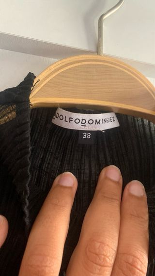 Blusa Adolfo Domínguez negra - Talla M