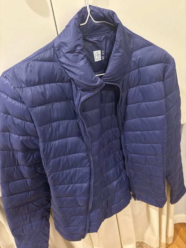 Plumifero azul mujer talla M Lefties