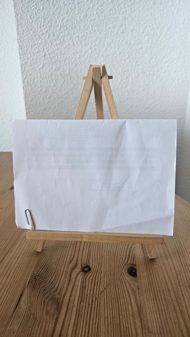 Caballete madera mini portafotos