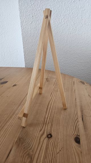 Caballete madera mini portafotos