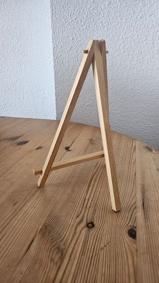 Caballete madera mini portafotos
