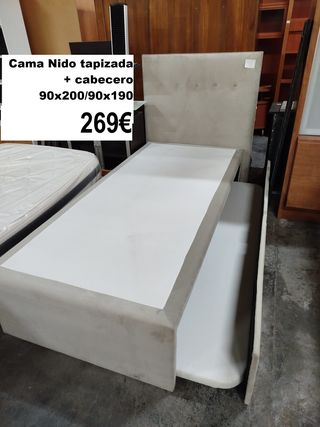Cama nido/ Cama + cajones/ Cama tapizada