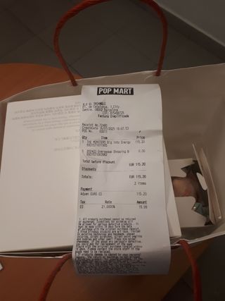 Big into Energy - LABUBU Original Sin Abrir