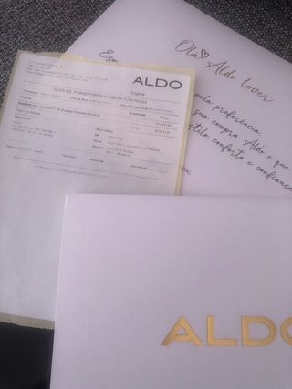 Sandalias Aldo blancas plataforma 38