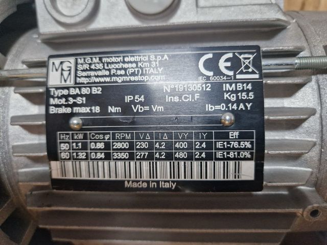 Motor puerta enrollable Varvel.