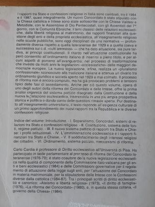 Stato e confessioni religiose: Il regime pattiz...