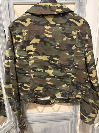 Cazadora tejana militar