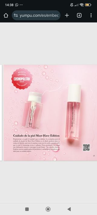 Cosméticos varios: colonia, maquillaje