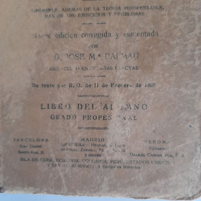 Aritmética razonada y nociones de álgebra