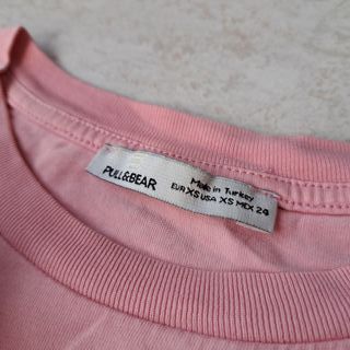 Crop top rosa Pull&Bear talla XS