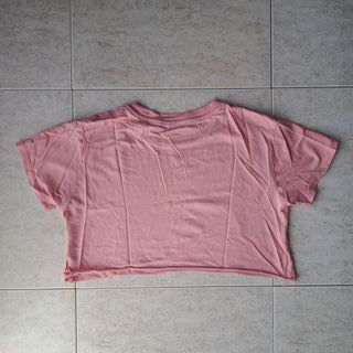 Crop top rosa Pull&Bear talla XS
