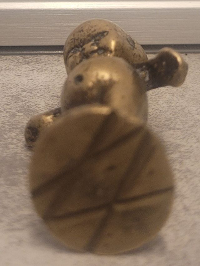 Scultura  Kewpie vintage in ottone