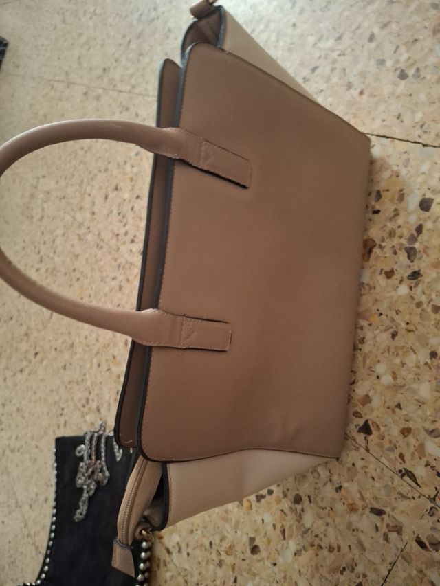 Bolso bandolera beige