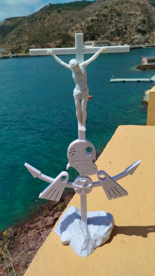 Cristo Buzos Figura Decorativa