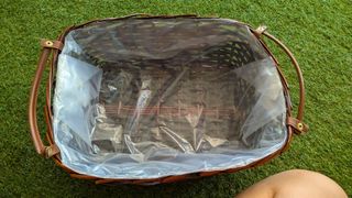 Cesta mimbre marrón