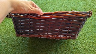 Cesta mimbre marrón