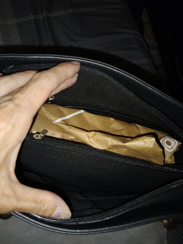 Bolso osito negro grande doble asa i