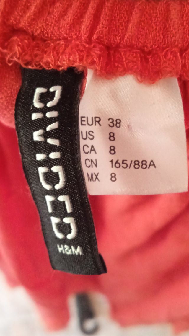 Blusa H&M manga 3/4 naranja talla M Color coral