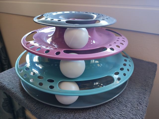 Torre de juegos para gatos y regalo pez