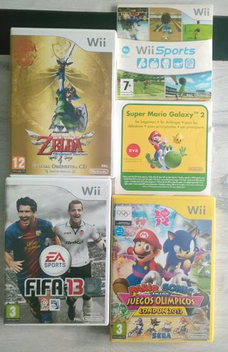 Wii blanca + accesorios + juegos