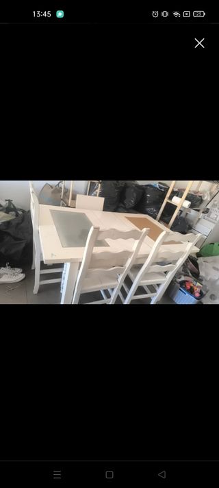 Mesa Comedor Blanca