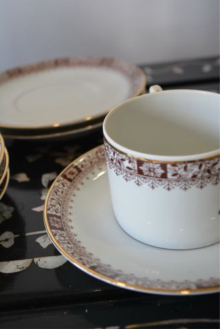 Serviço Chá Vista Alegre Porcelana