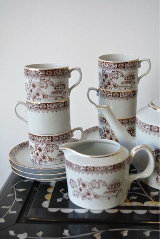 Serviço Chá Vista Alegre Porcelana