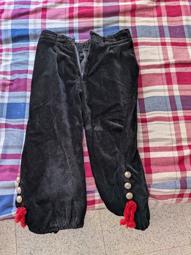 Pantalones fallero niño - terciopelo