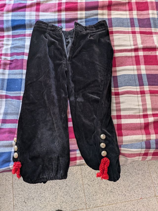 Pantalones fallero niño - terciopelo