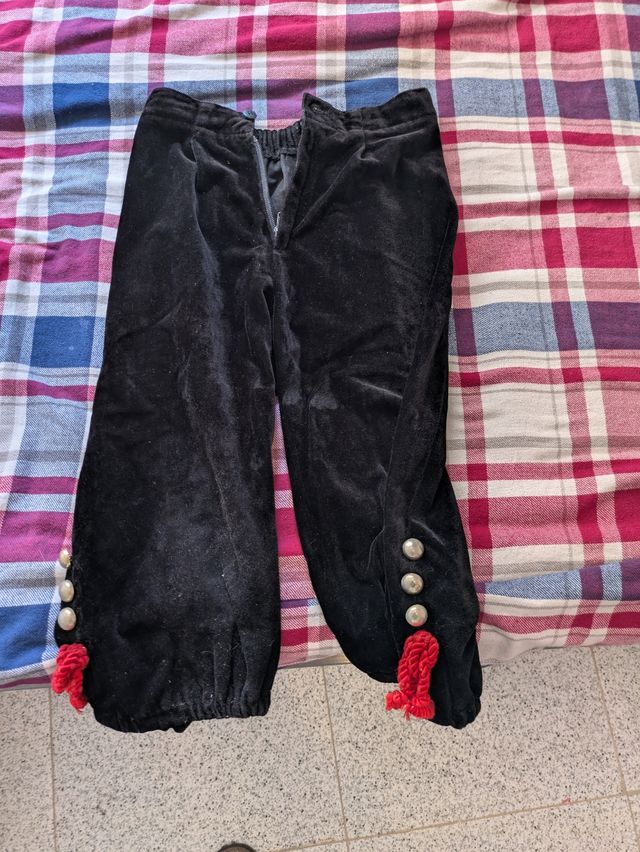 Pantalones fallero niño - terciopelo